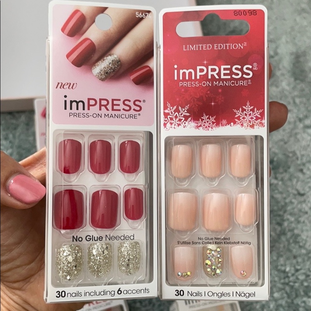 New Kiss Press-on (or glue) 5 sexy nails +2 toes❤️
